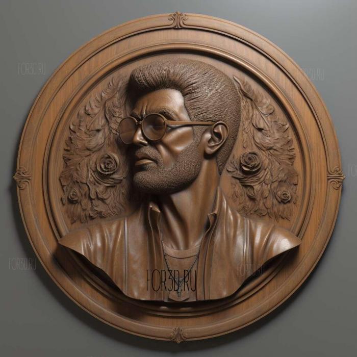 George Michael 1 stl model for CNC